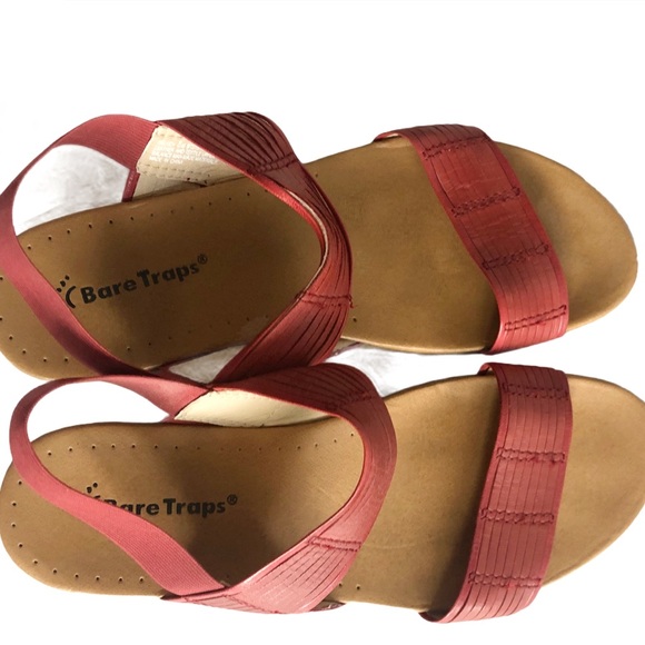 BARETRAPS Leather Slingback Low Wedge - Picture 5 of 10